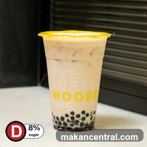 Bubble tea with sugar percentage