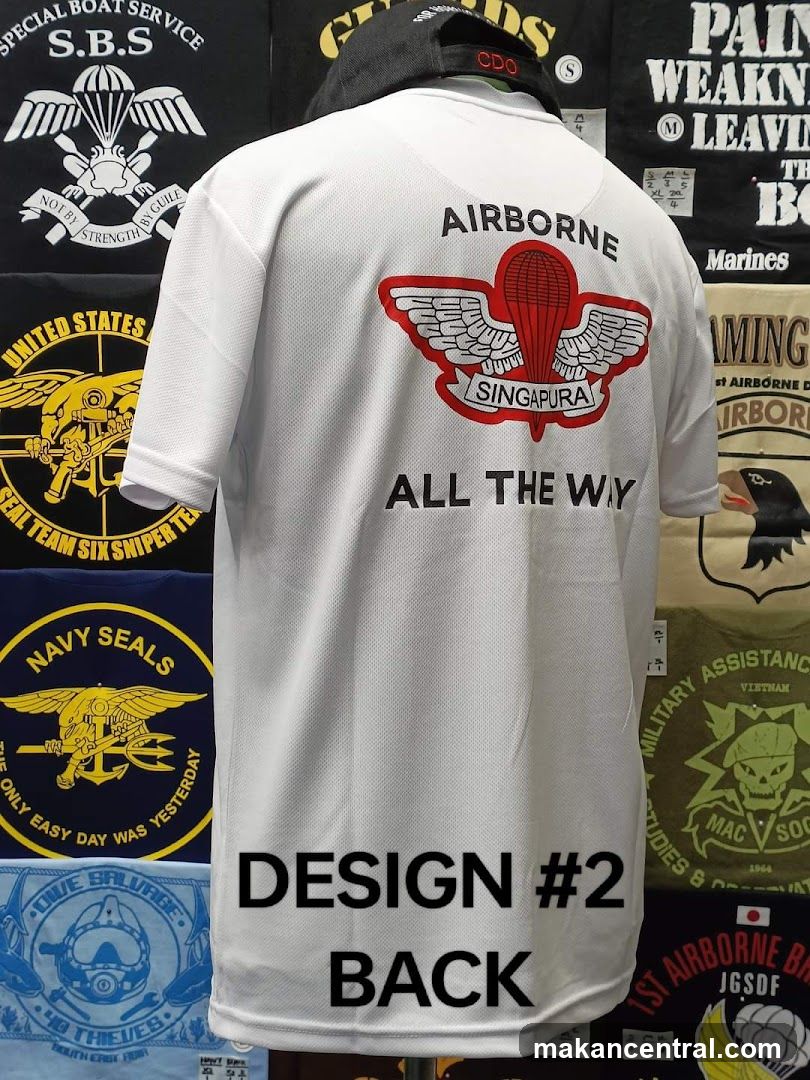Military-themed T-shirt