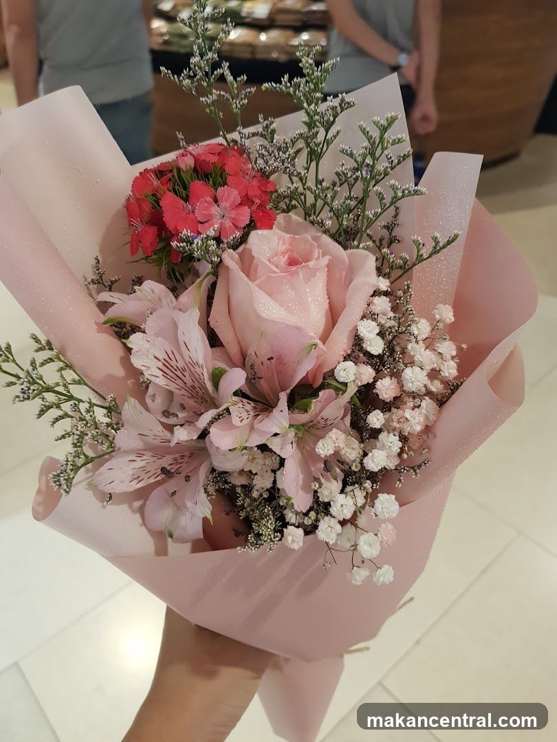 Pink Rose and Alstroemeria Bouquet