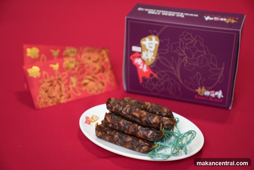 Sausages with Gift Box and Red Envelopes