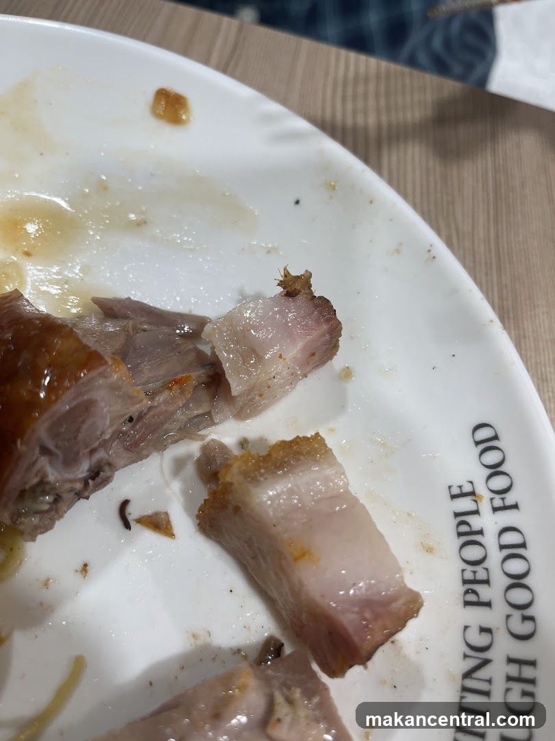 Roasted Pork Belly on a Plate
