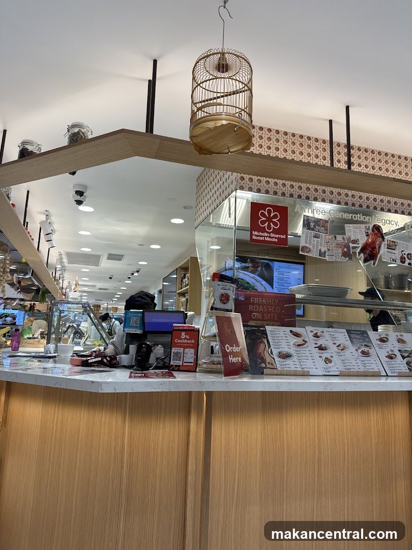 Restaurant Counter with Menu