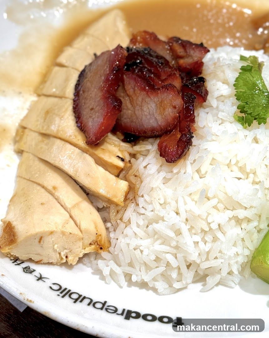 Char Siu and Chicken Rice