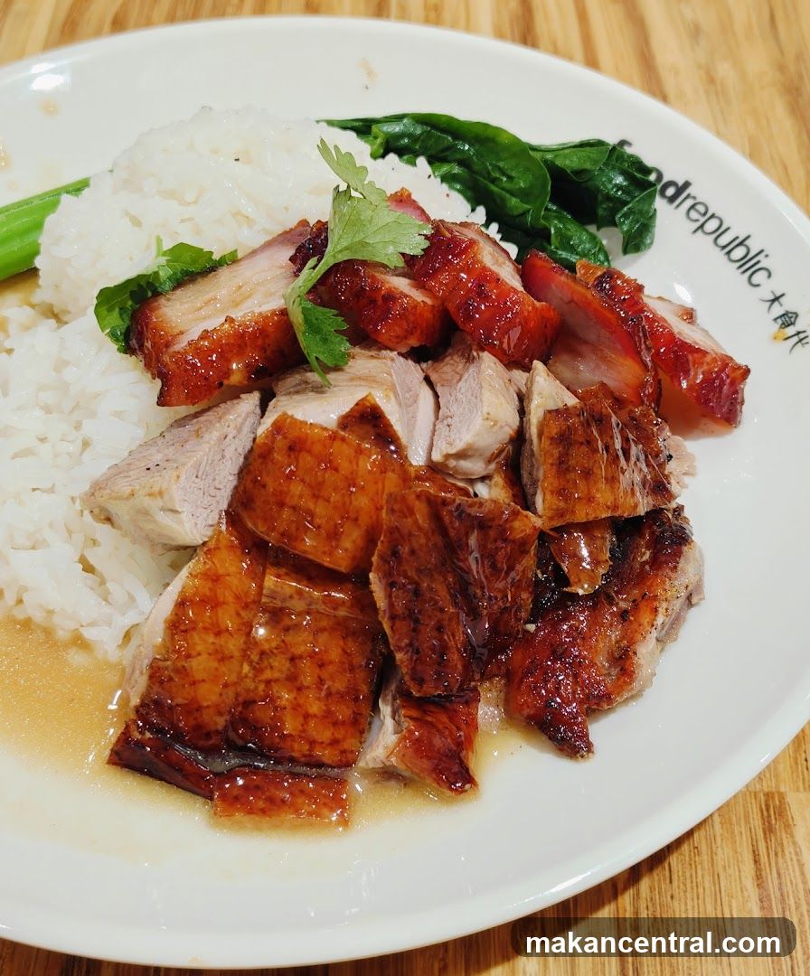 Roast Duck and Char Siu Rice