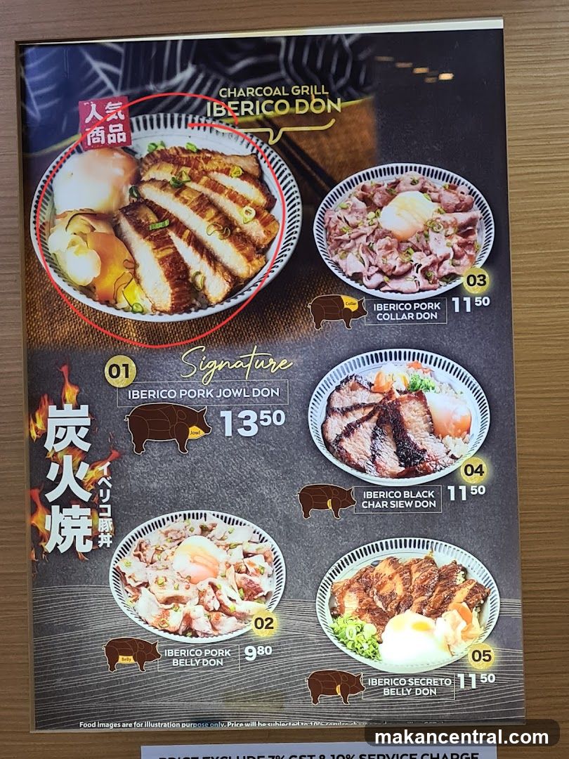 Iberico Don Menu