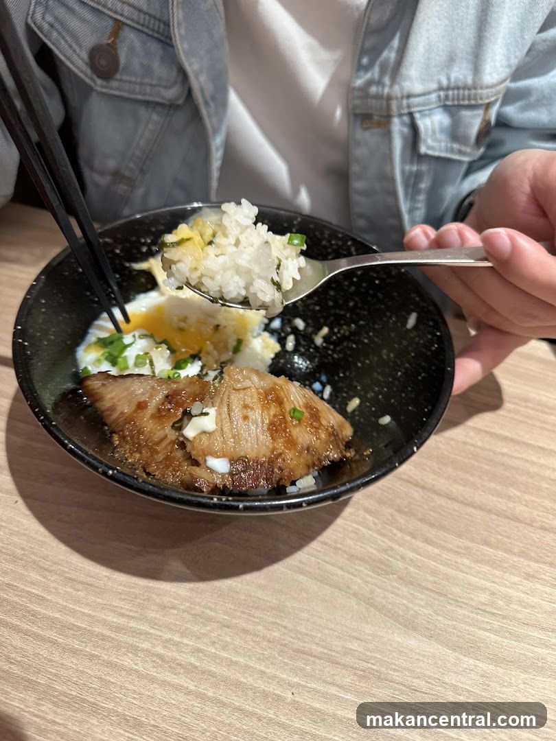 Bowl of Rice with Meat and Egg
