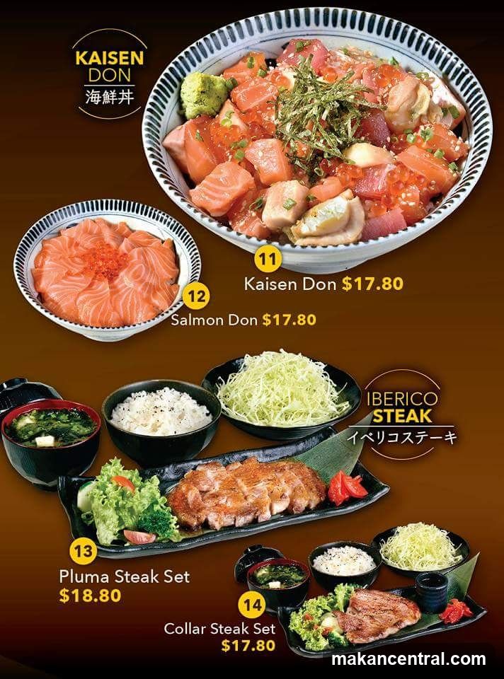 Kaisen Don and Steak Sets