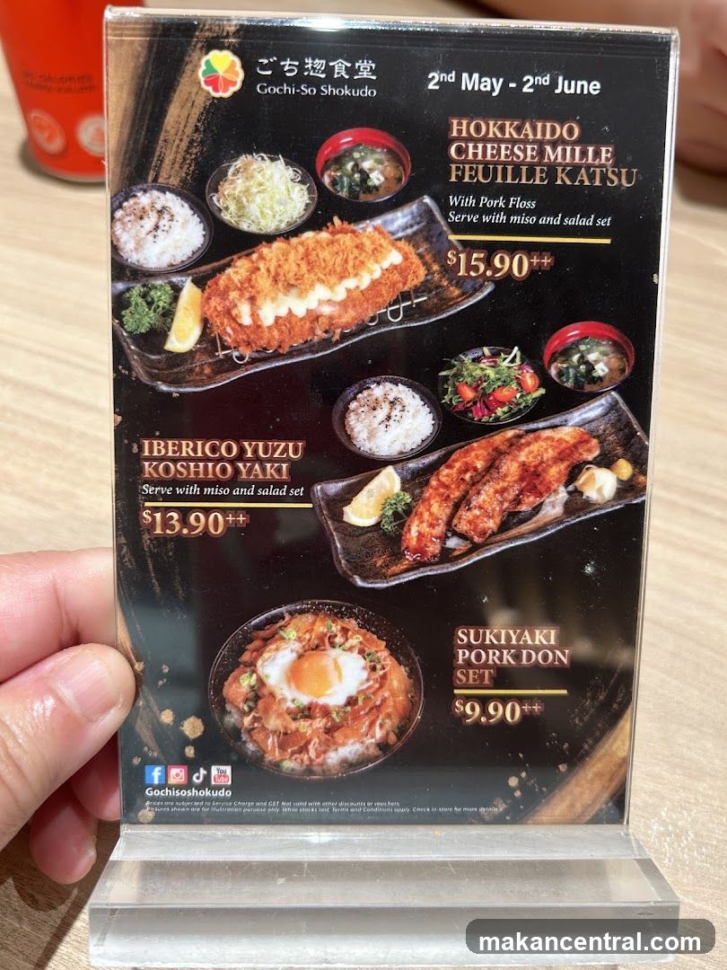 Gochi-So Shokudo Menu