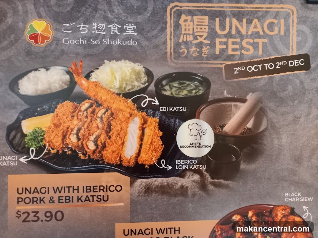 Unagi Fest Menu