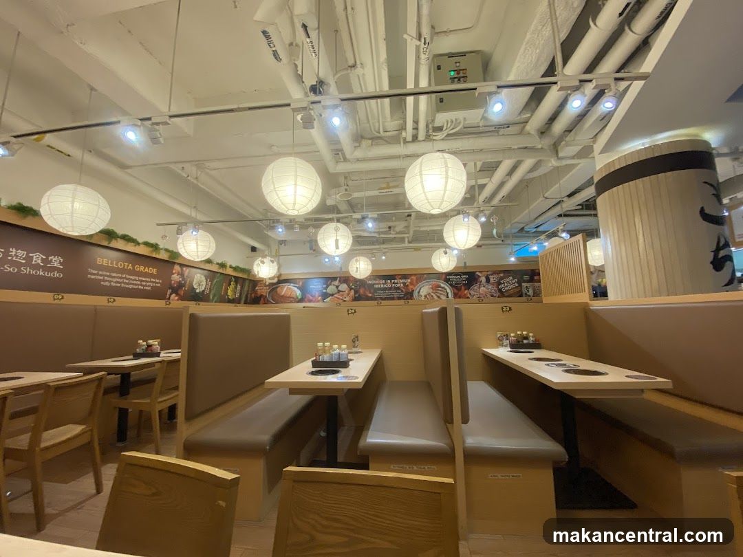 Restaurant Interior with Booth Seating