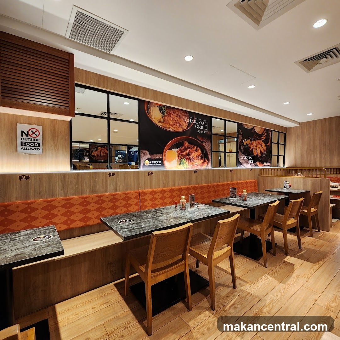 Restaurant Interior with Food Displays