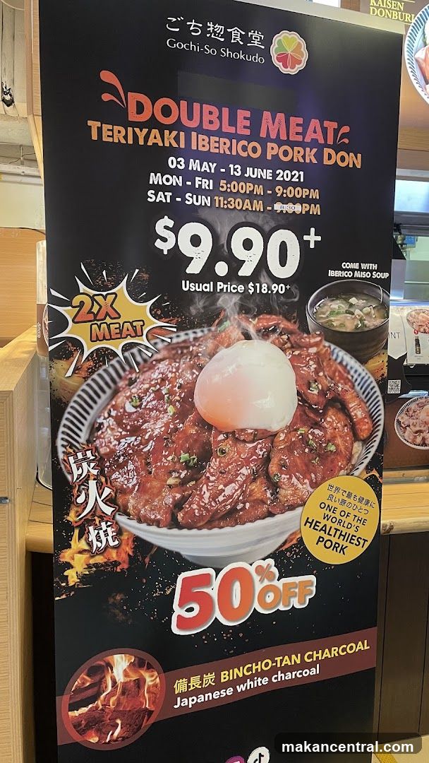 Double Meat Teriyaki Iberico Pork Don Promotion