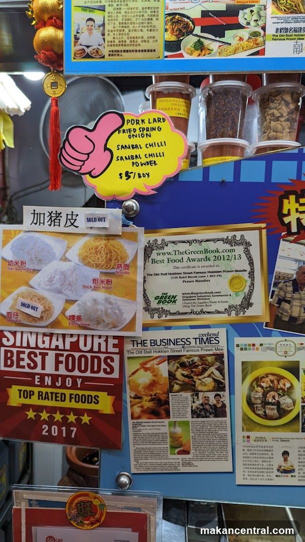 Food stall advertisements and awards
