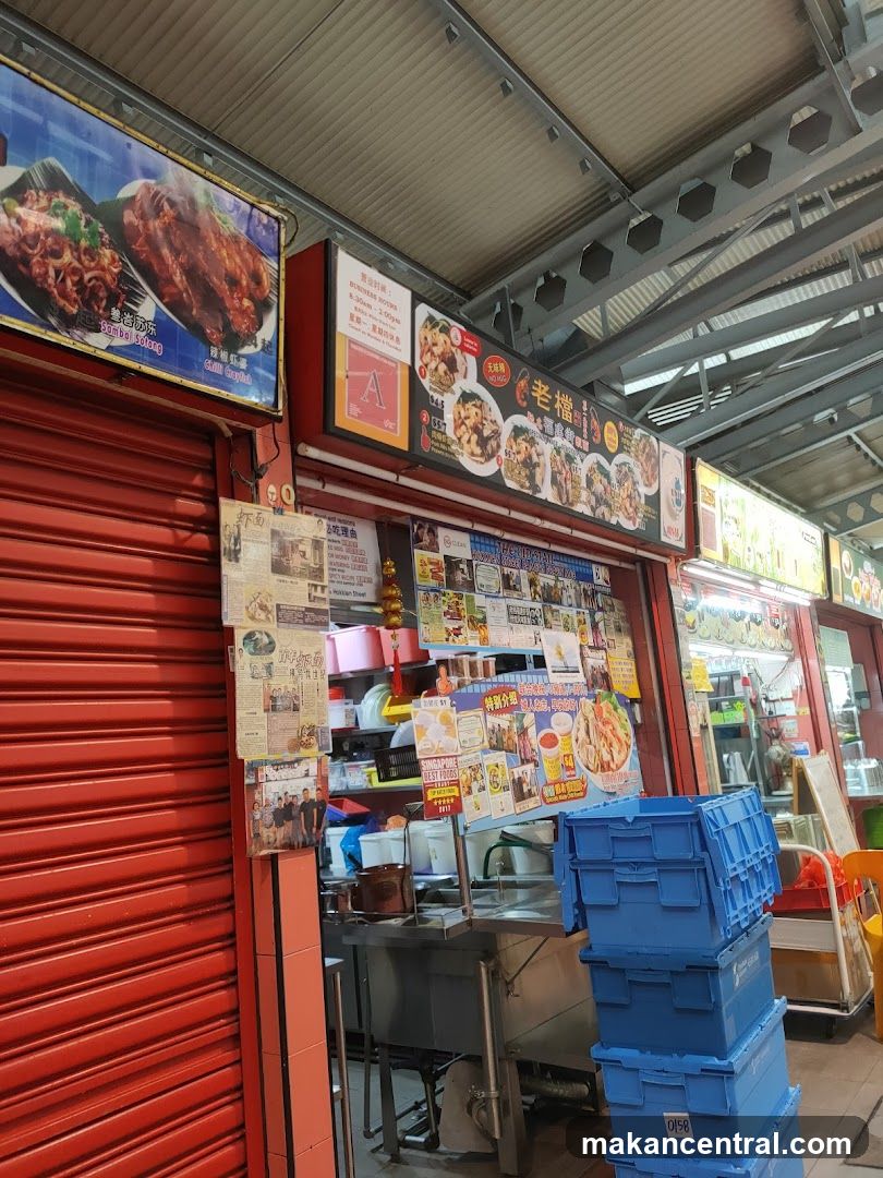 Food Stall with Menu and Food Pictures
