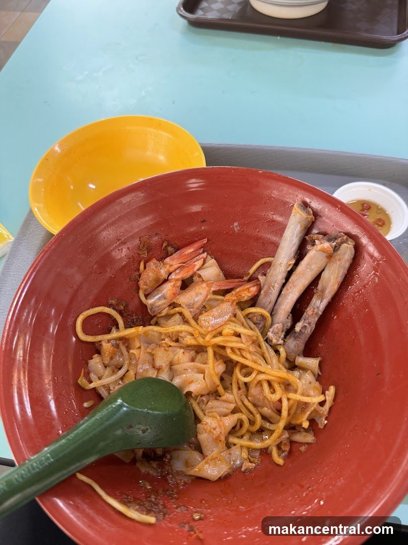 Noodles with Shrimp and Bones