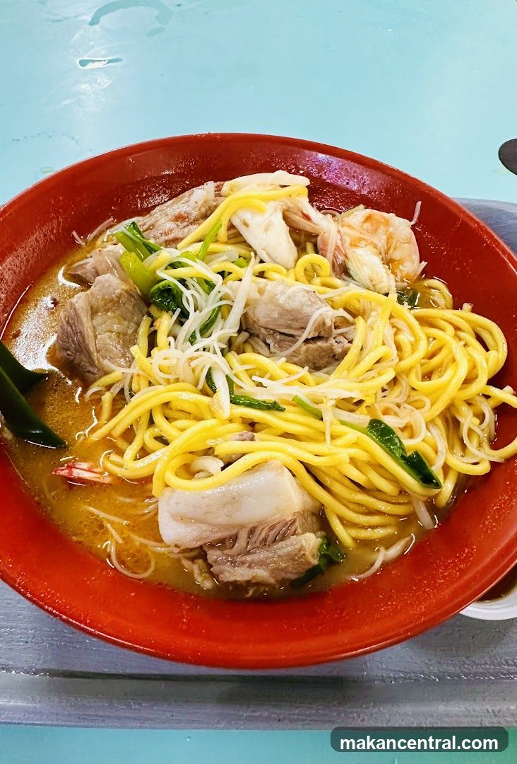 Noodles with Meat and Shrimp