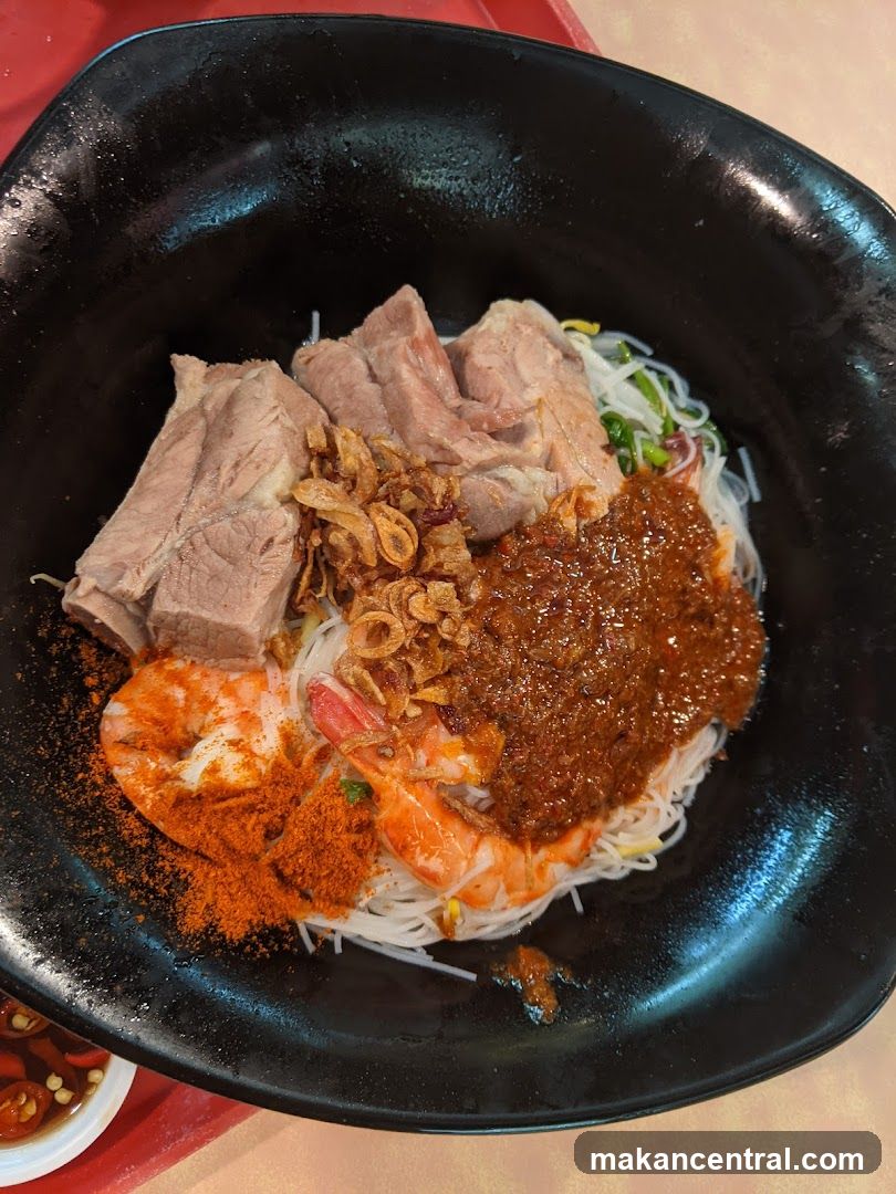 Noodle Dish with Meat and Shrimp
