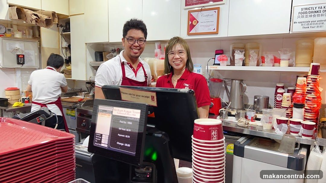 Staff at Ya Kun Kaya Toast