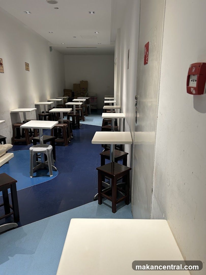 Empty cafe seating area