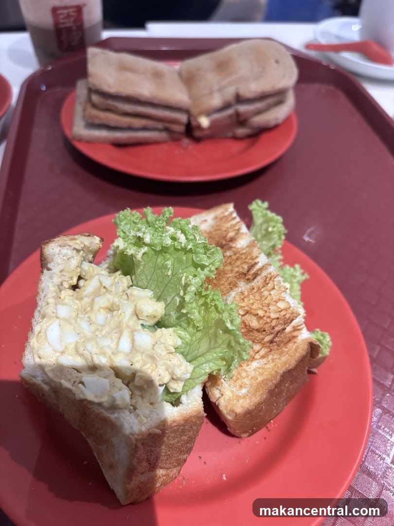Egg Salad Sandwich and Toast