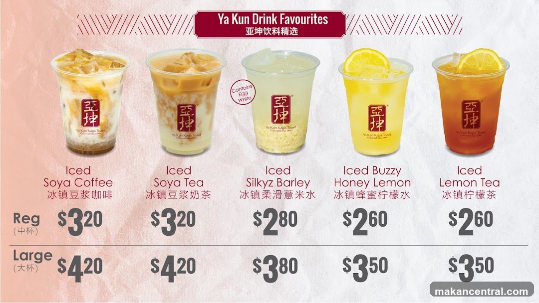 Ya Kun Drink Favourites