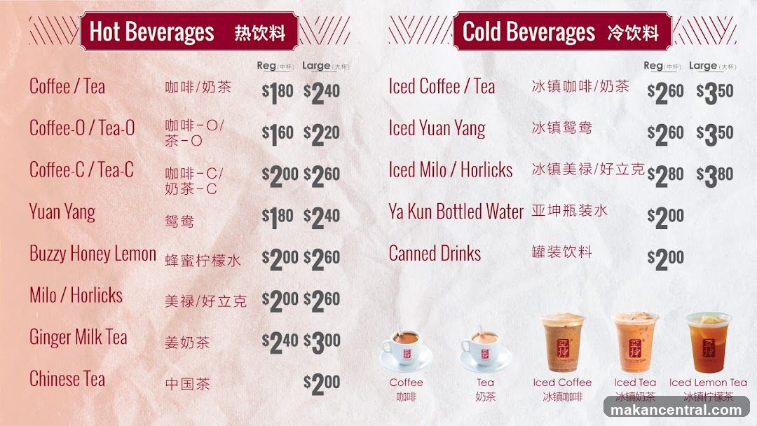Beverages Menu