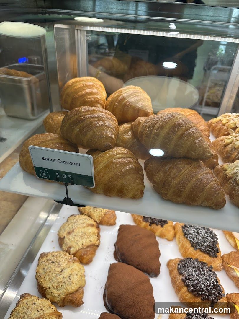 Croissants in a Display Case