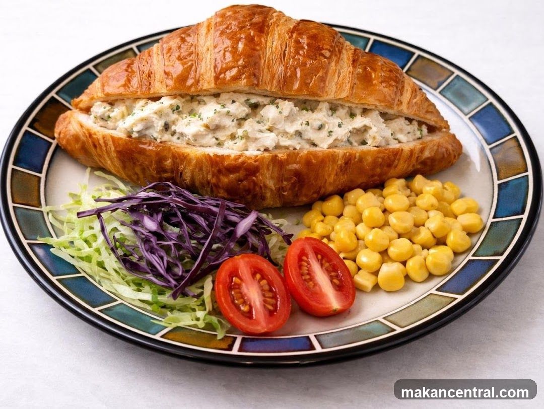 Croissant Sandwich with Sides