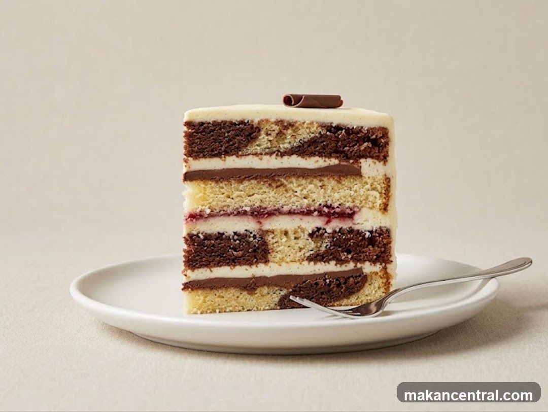 Slice of Marble Cake