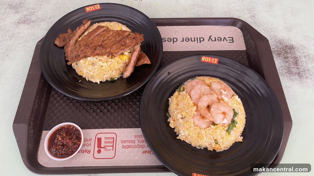 Fried Rice with Meat and Shrimp