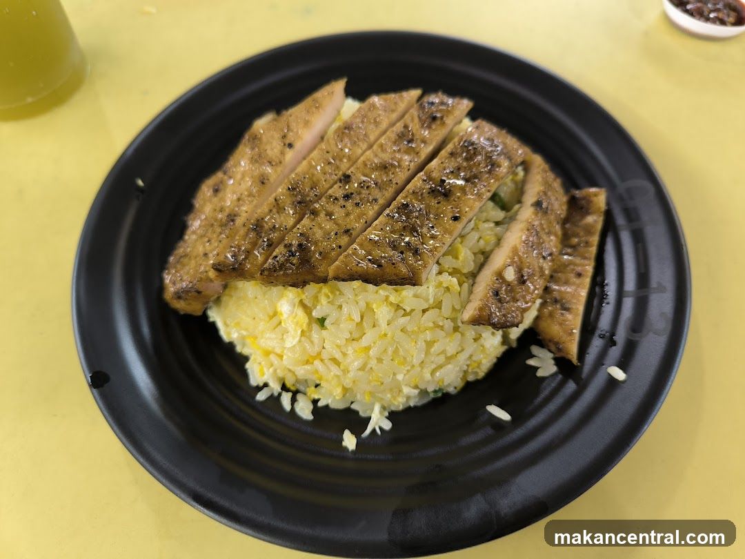 Grilled Pork Chop with Fried Rice