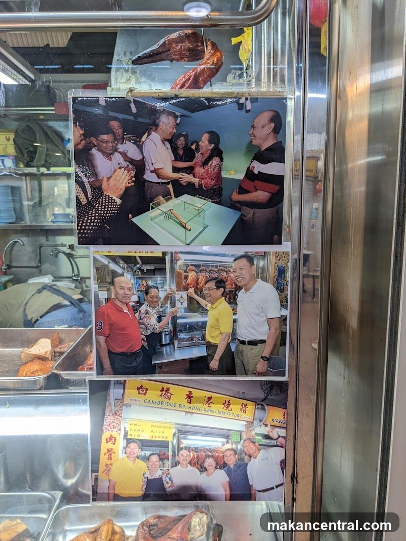 Photos of people and roasted meats