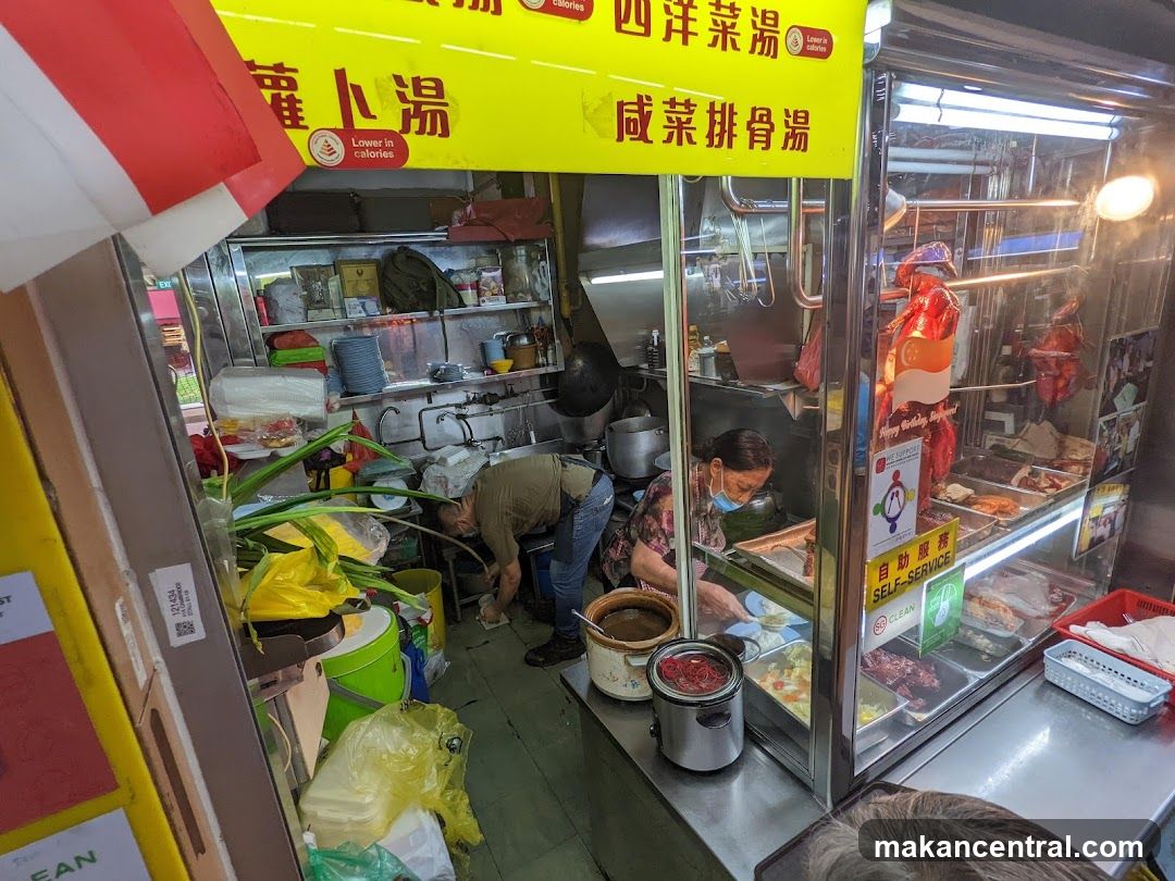 Food Stall with Roasted Meats