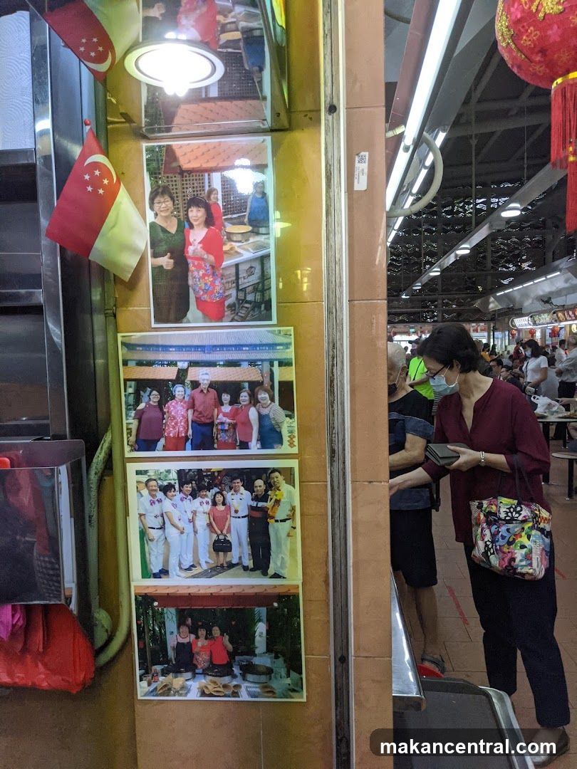 Photos and Singapore Flags Displayed
