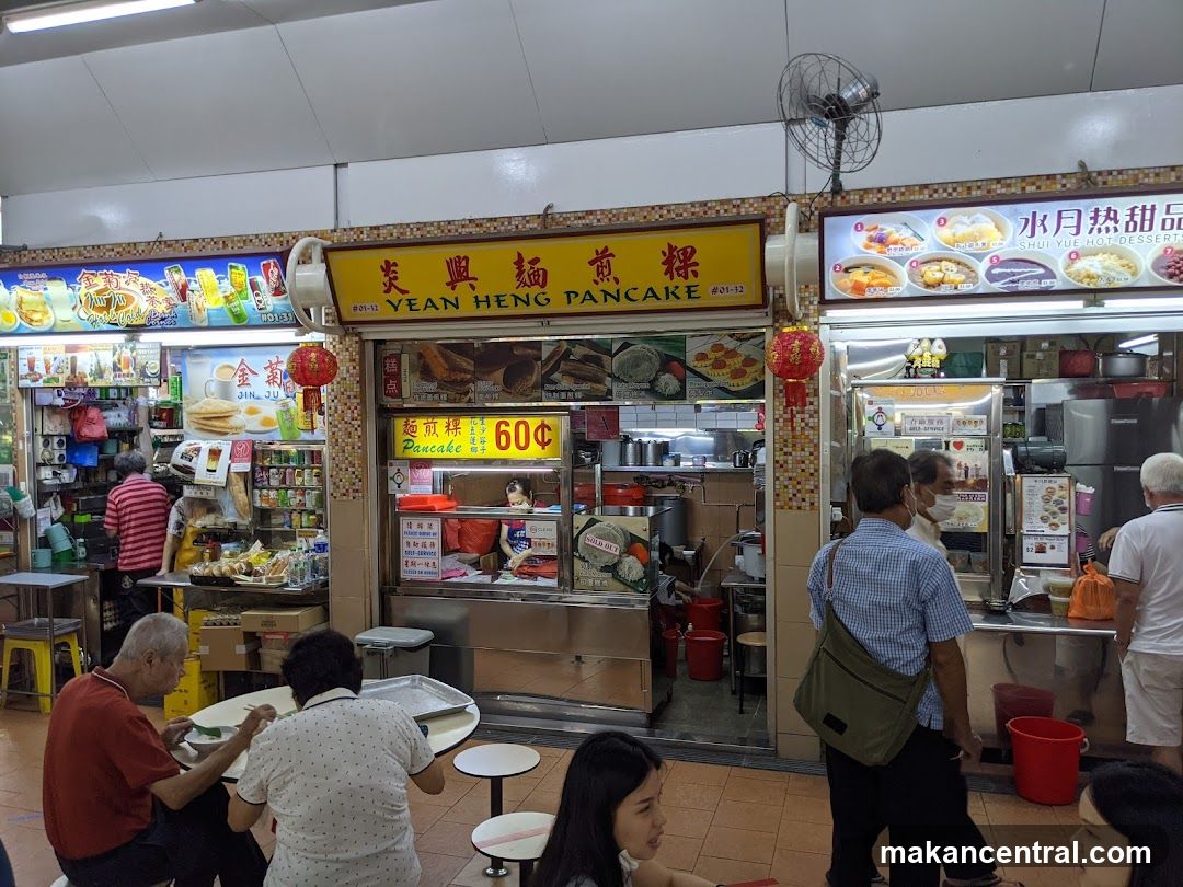 Food Stall with Pancakes and Desserts