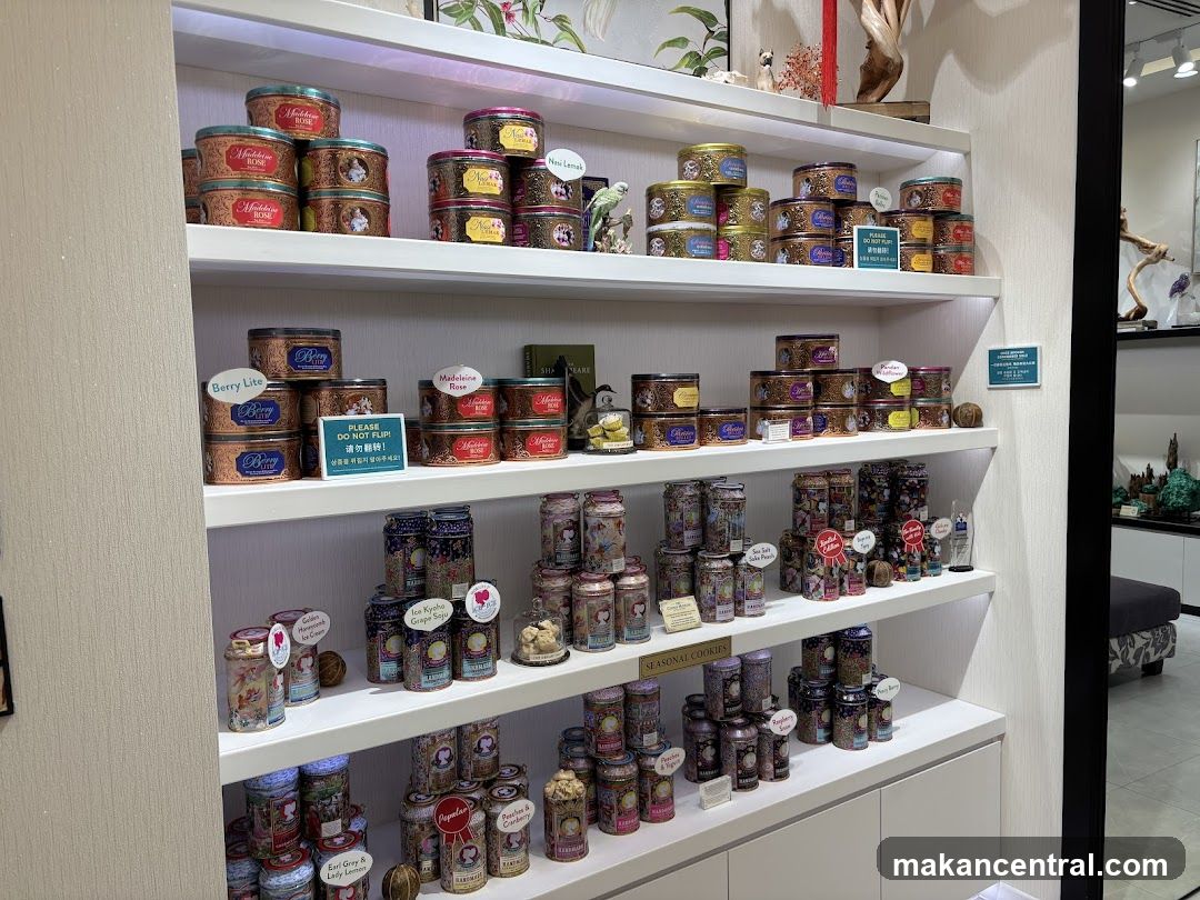 Assortment of Canned Goods on Shelves