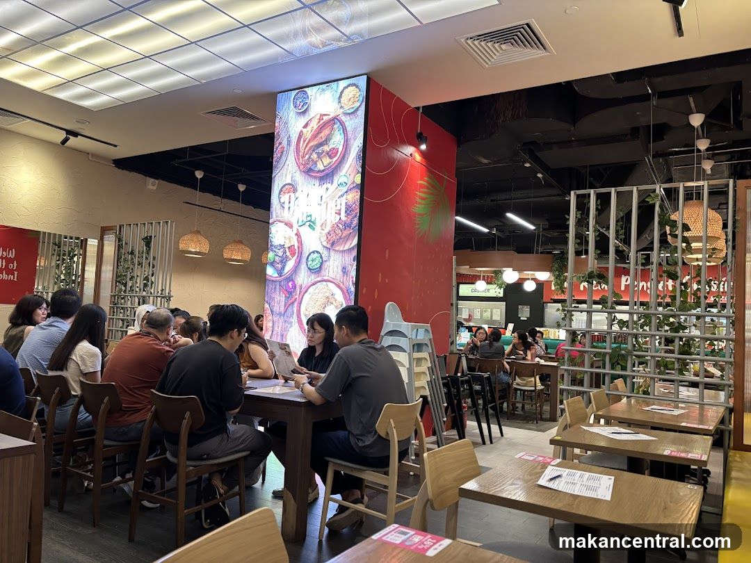 Restaurant Interior with Diners