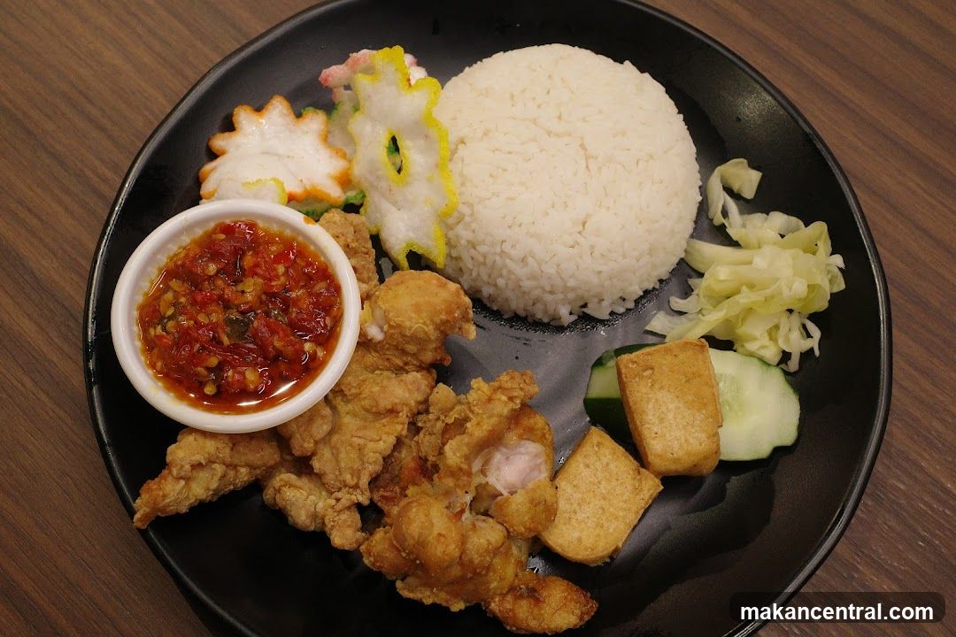 Fried Chicken Rice Plate
