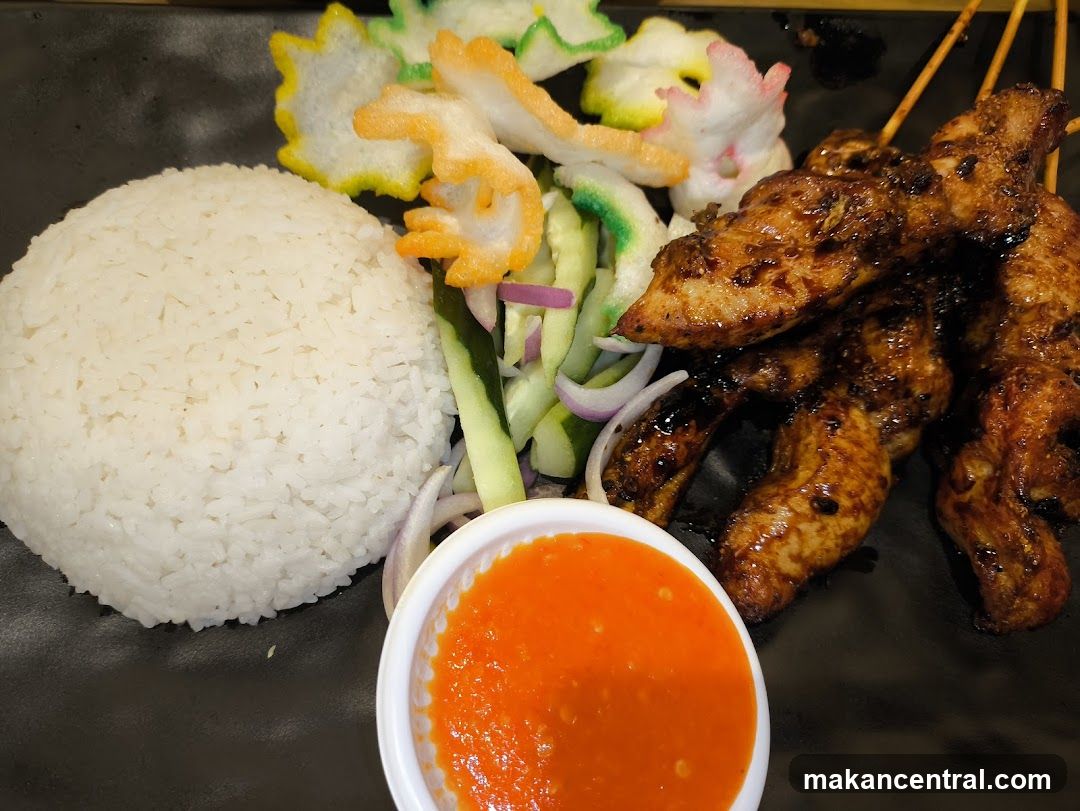 Chicken Satay with Rice