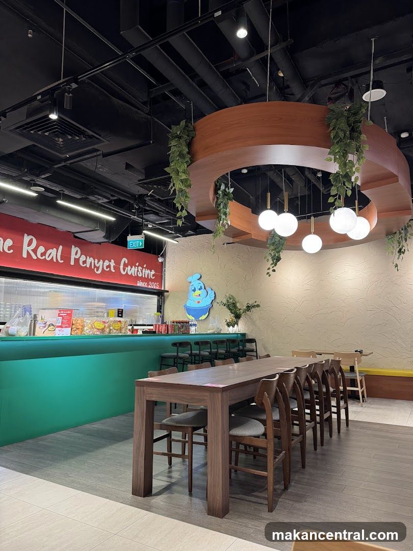 Restaurant Interior with Long Table