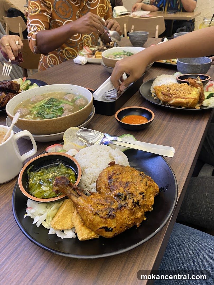 People eating at a restaurant