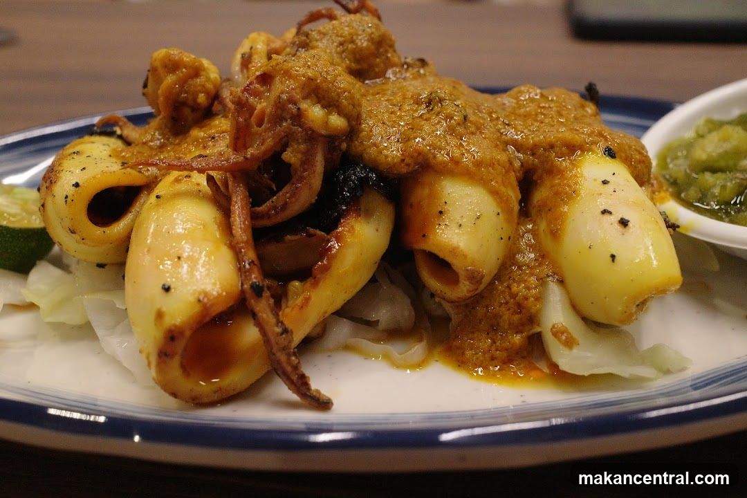 Grilled Squid with Sauce