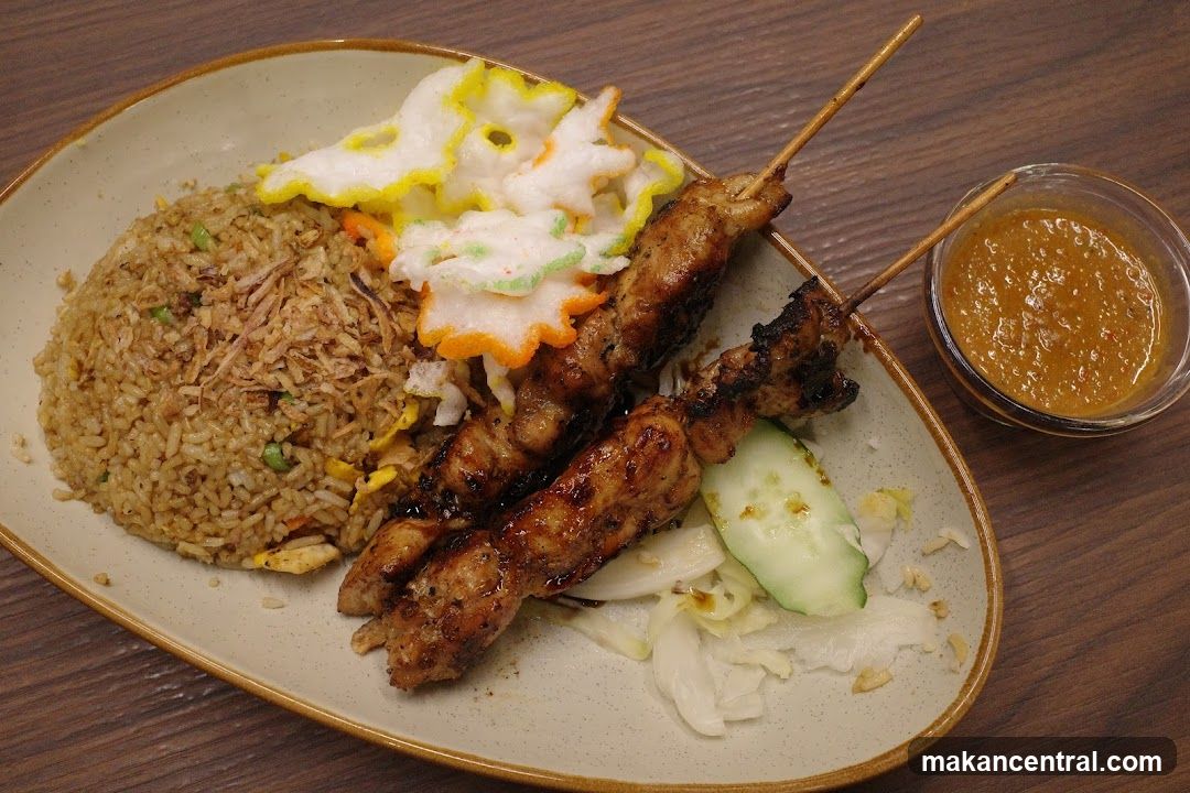 Chicken Satay with Fried Rice