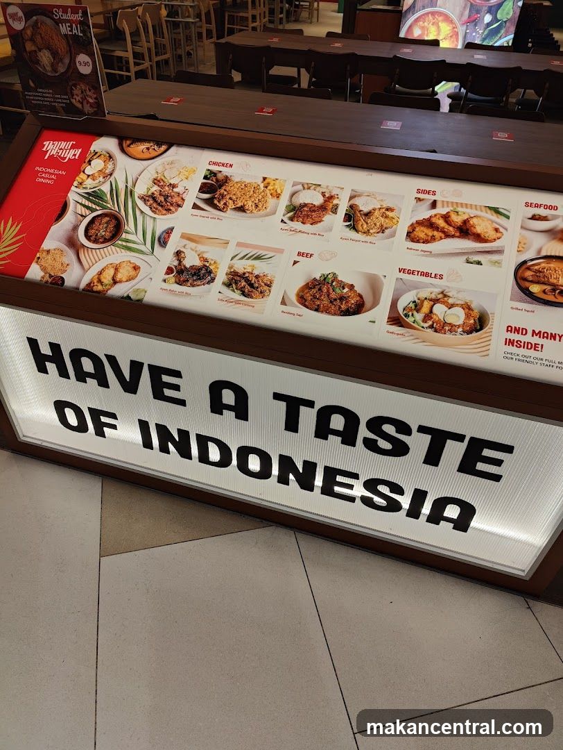 Indonesian Casual Dining Menu