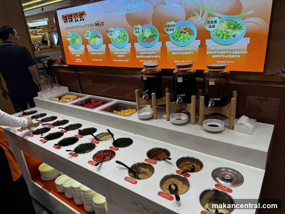 Tomato Hot Pot Condiment Bar