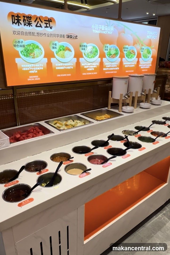 Sauce and Topping Bar