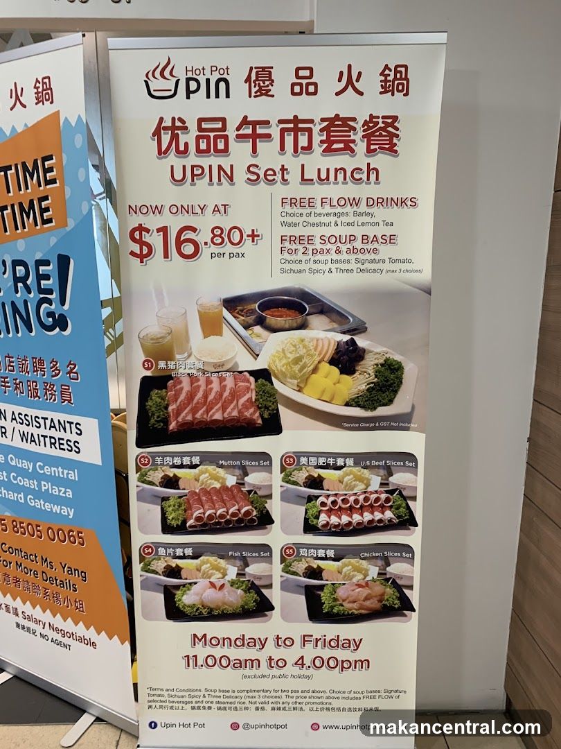 UPIN Set Lunch Promotion