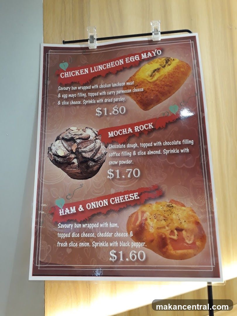 Bakery Menu