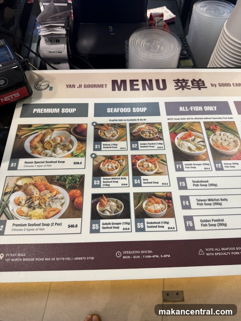 YAN JI GOURMET MENU
