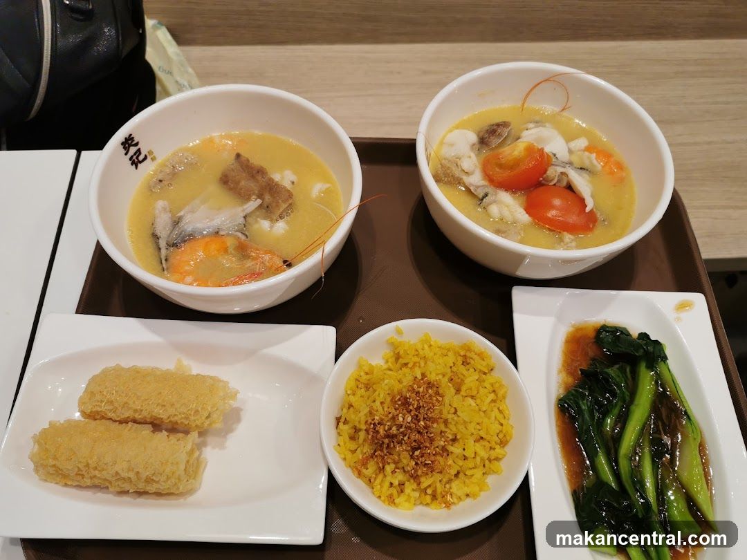 Seafood Soup with Rice and Vegetables